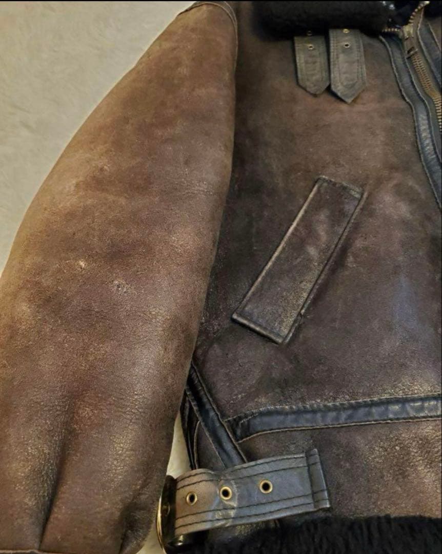 t*o様 U.S.SHEEPSKINB-3フライトジャケット 羊革 ラスト
