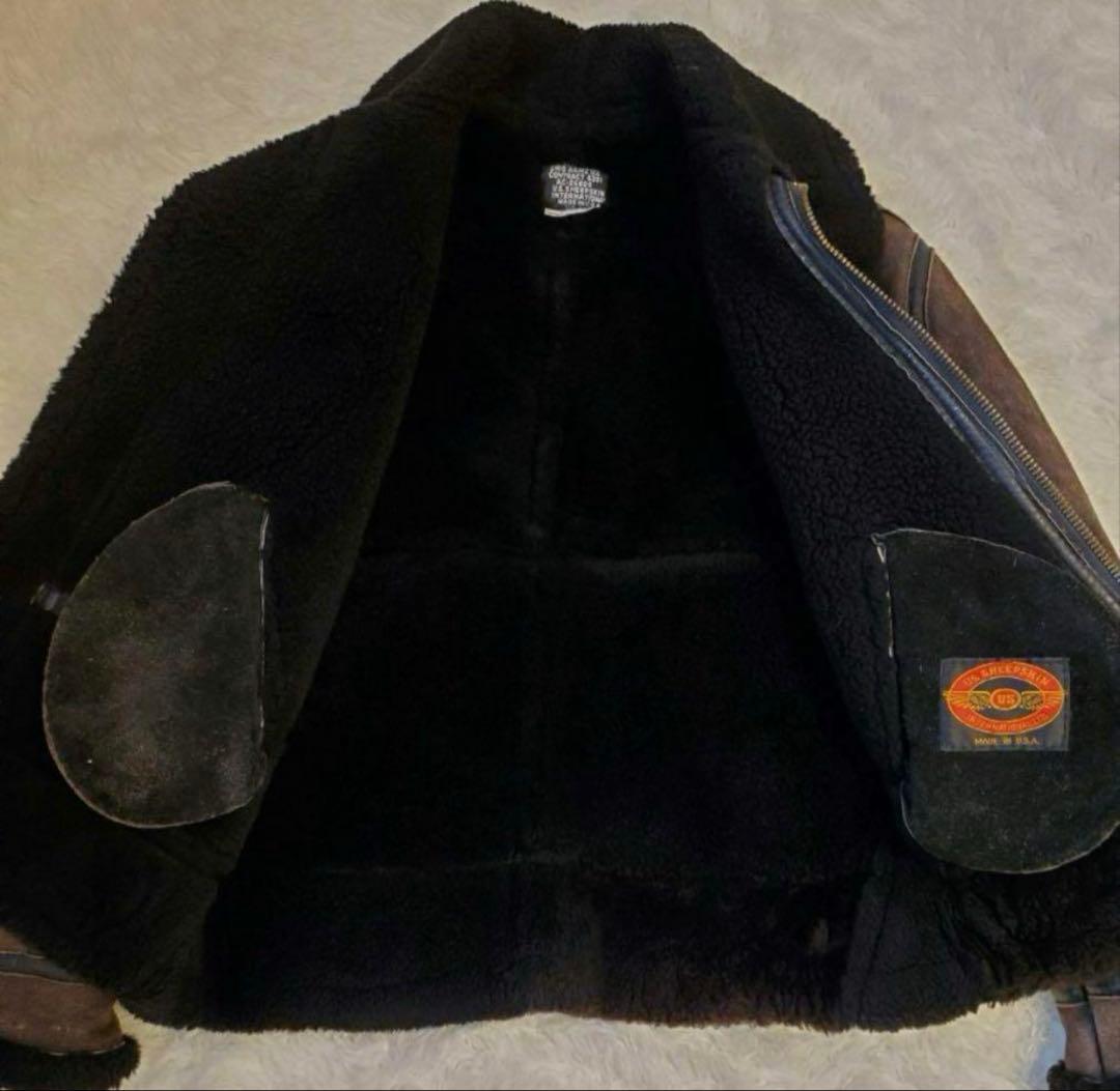 t*o様 U.S.SHEEPSKINB-3フライトジャケット 羊革 ラスト