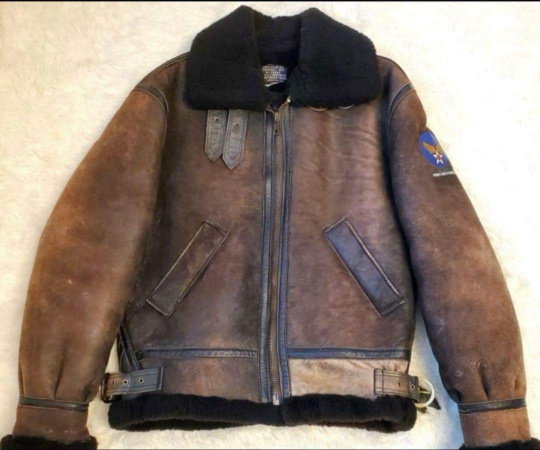 t*o様 U.S.SHEEPSKINB-3フライトジャケット 羊革 ラスト