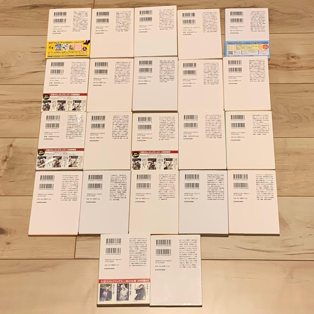 角川文庫X文豪ストレイドッグスカバー BungoStrayDogs22冊set