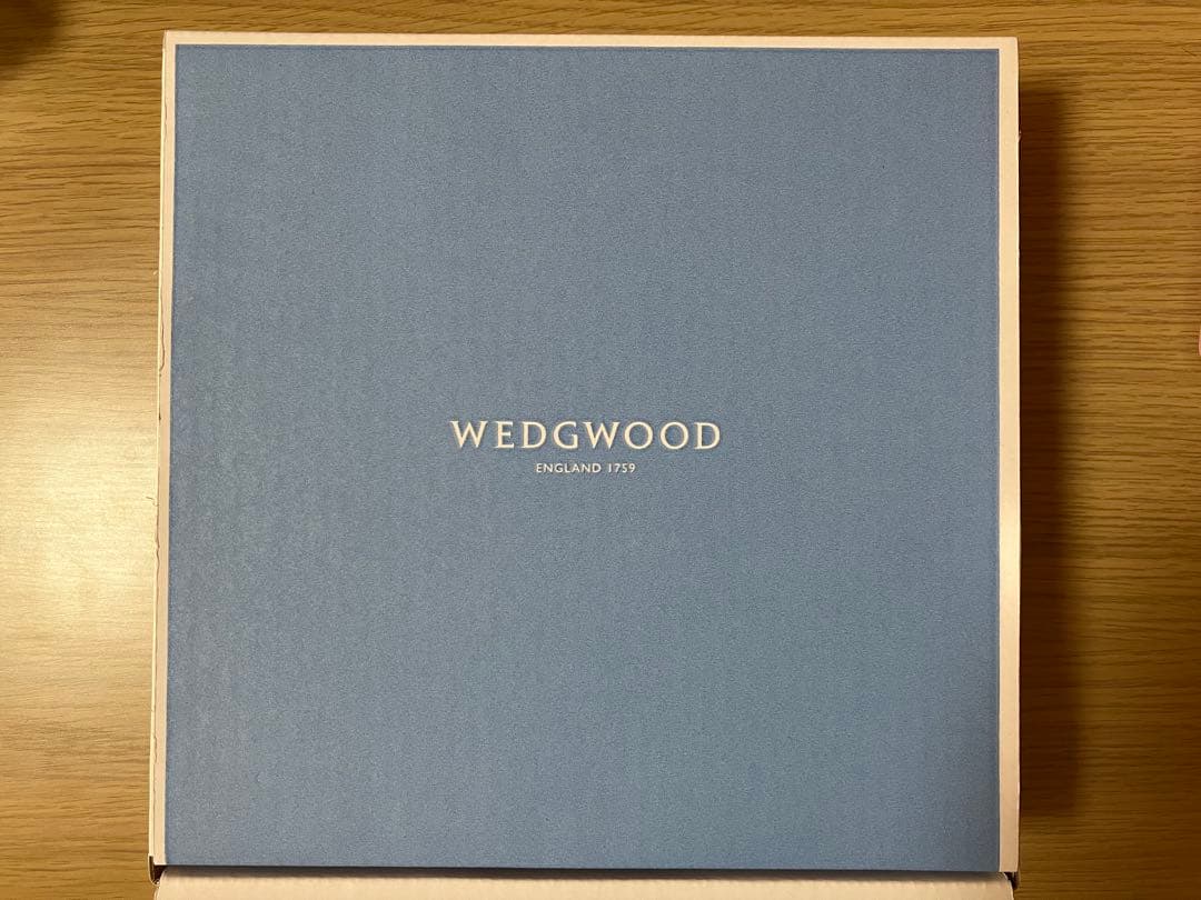 ウェッジウッド☆コロンビアセージグリーン　20㎝　プレート　皿　2枚　新品　箱付