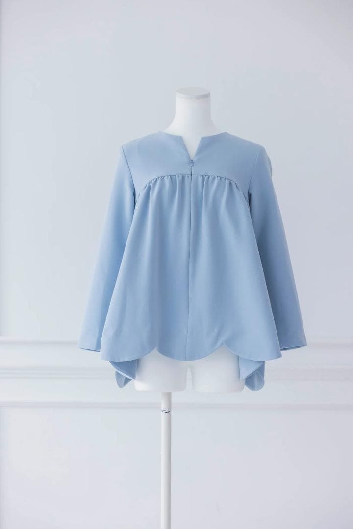 ビンナビ bitnabi 美人トップス長袖（ブルー）授乳服 新品