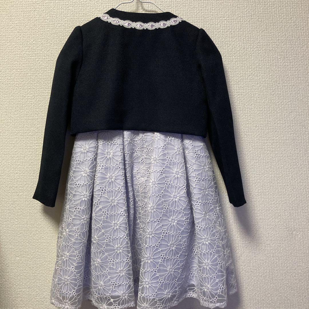 【CHOPIN 】フラワーパステルレースアンサンブル　115cm