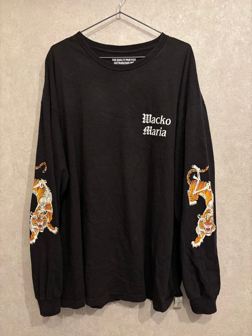 Wacko Maria ブラック ロングスリーブ Tシャツ