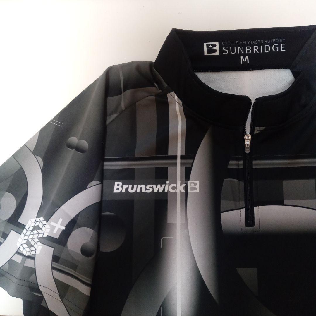 値下げ Brunswick ハーフジップ ボウリングウェア ブラック M 新品