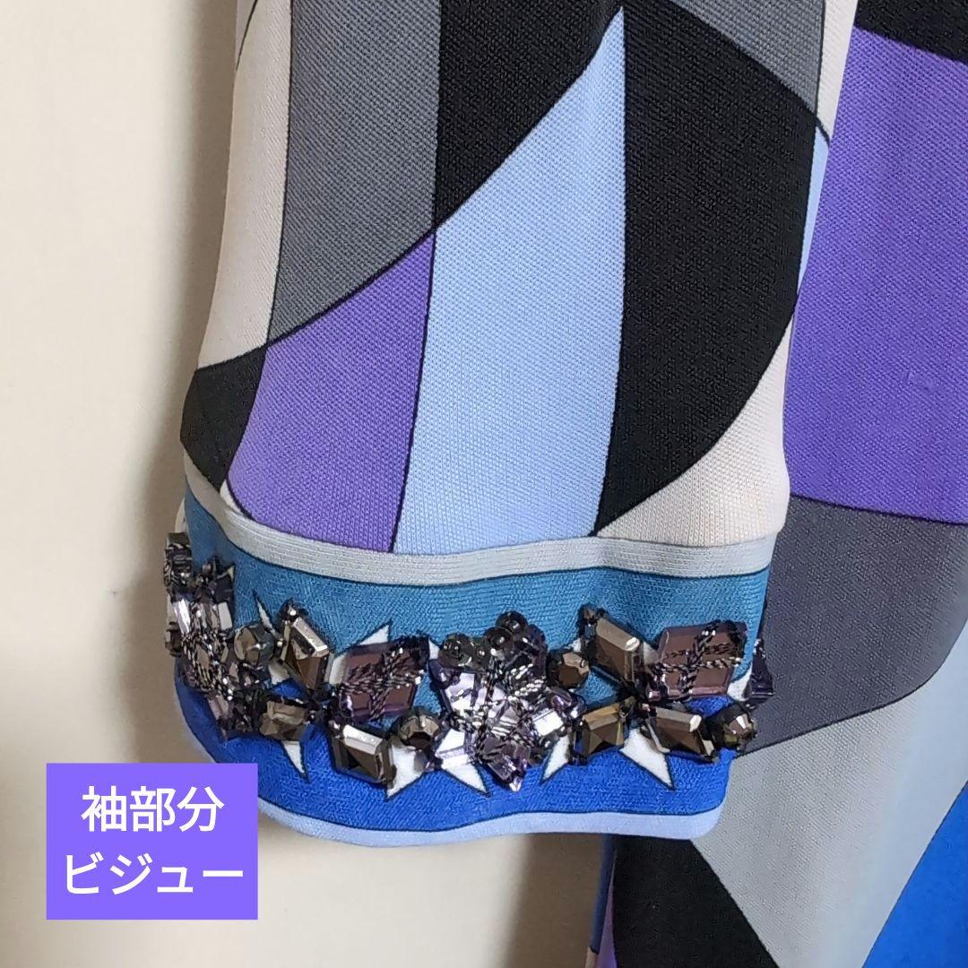 ✨取り下げ間近✨　エミリオ・プッチ、チュニック、白紫、ビジュー付限定モデル