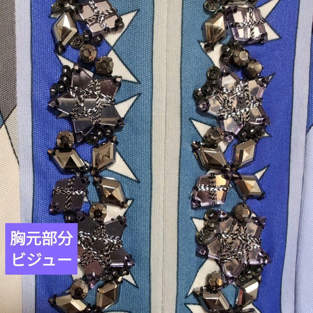 ✨取り下げ間近✨　エミリオ・プッチ、チュニック、白紫、ビジュー付限定モデル