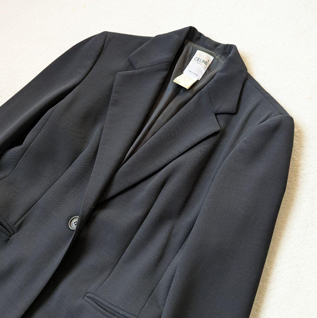CELINE セリーヌ スーツ ジャケット スカート ネイビー系 サイズ38