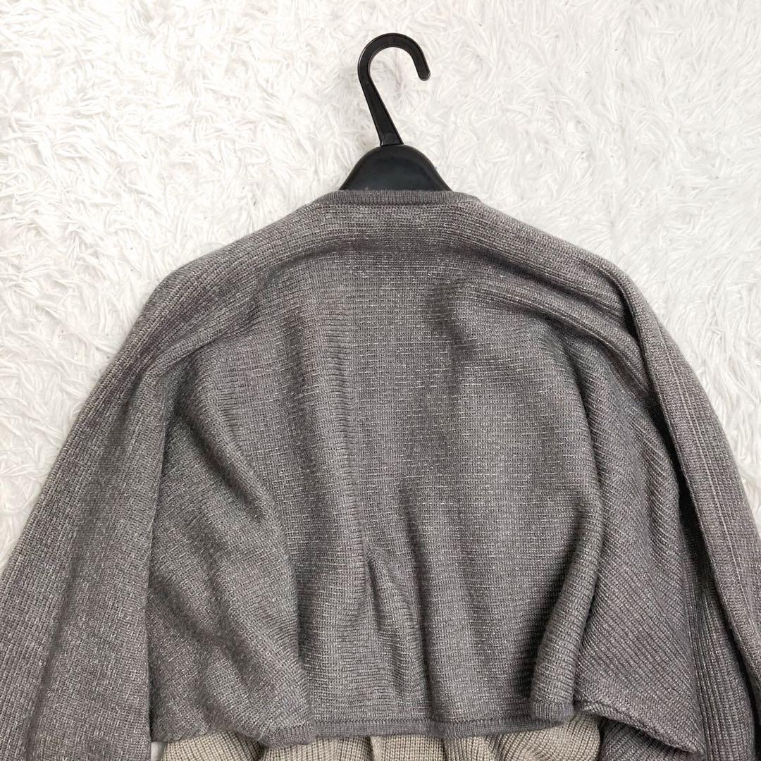 超希少✨バレンシアガ ウールポンチョカーディガン アルパカ混 フリンジ ボレロ