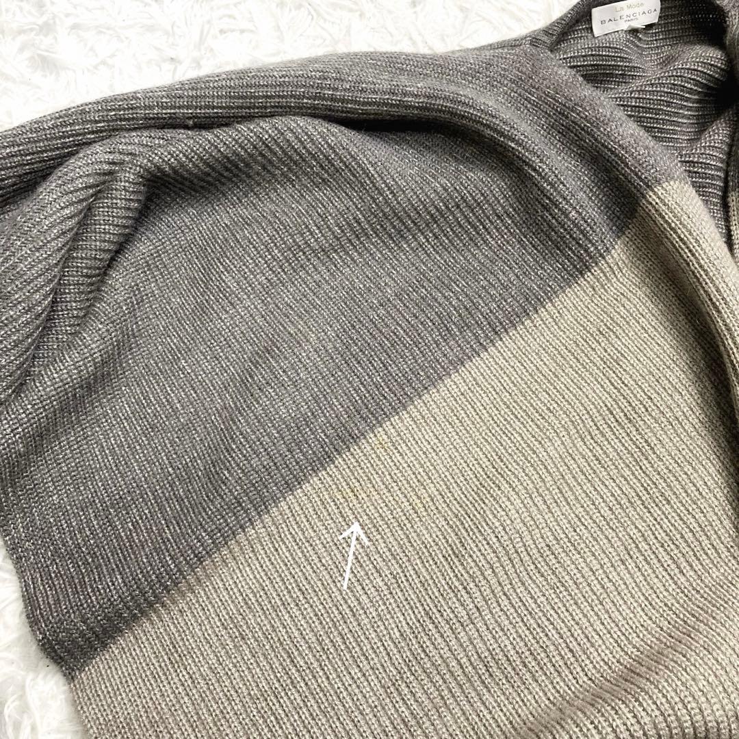 超希少✨バレンシアガ ウールポンチョカーディガン アルパカ混 フリンジ ボレロ