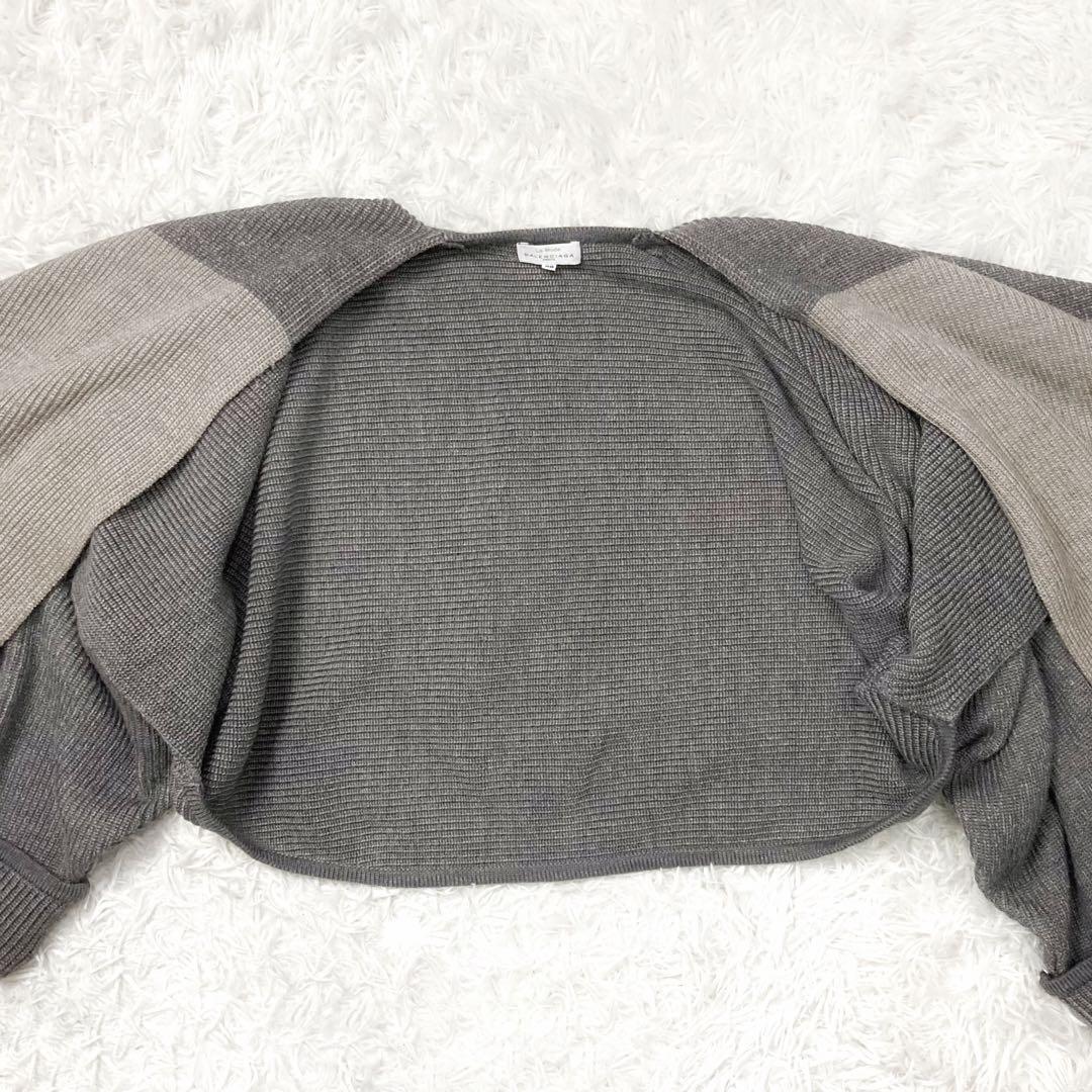 超希少✨バレンシアガ ウールポンチョカーディガン アルパカ混 フリンジ ボレロ