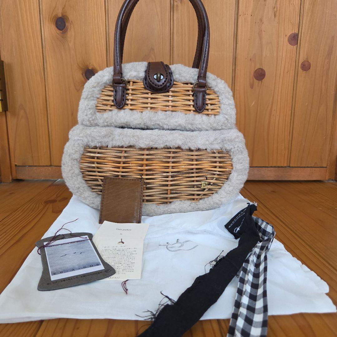 2024AWエバゴスBIRD JOURNEY トリミングハンドバッグ定価12万