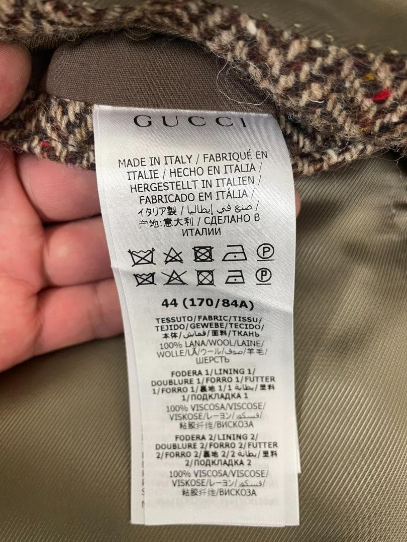 GUCCI 22AW 644450 ZAFUT ダブルブレストコート