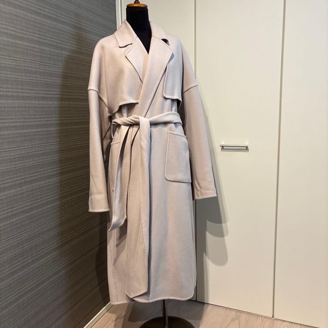 カオス　スーペリアダブルコート ウエストベルト付　べージュ