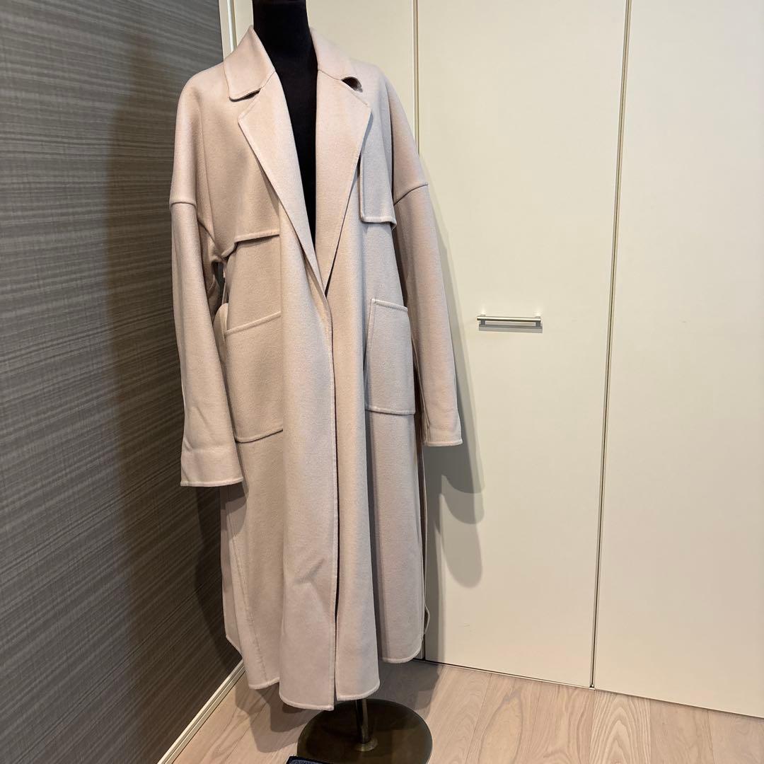 カオス　スーペリアダブルコート ウエストベルト付　べージュ