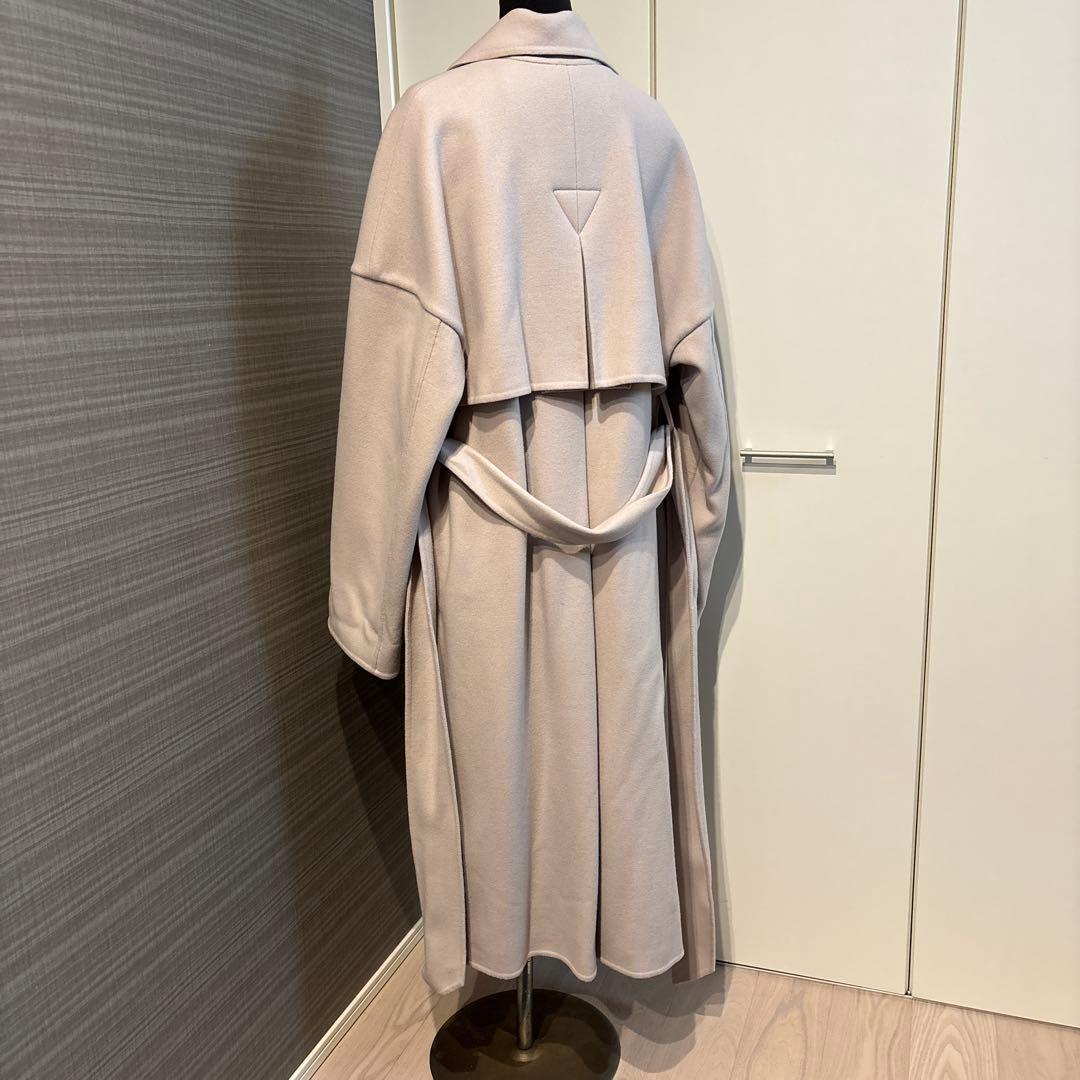 カオス　スーペリアダブルコート ウエストベルト付　べージュ