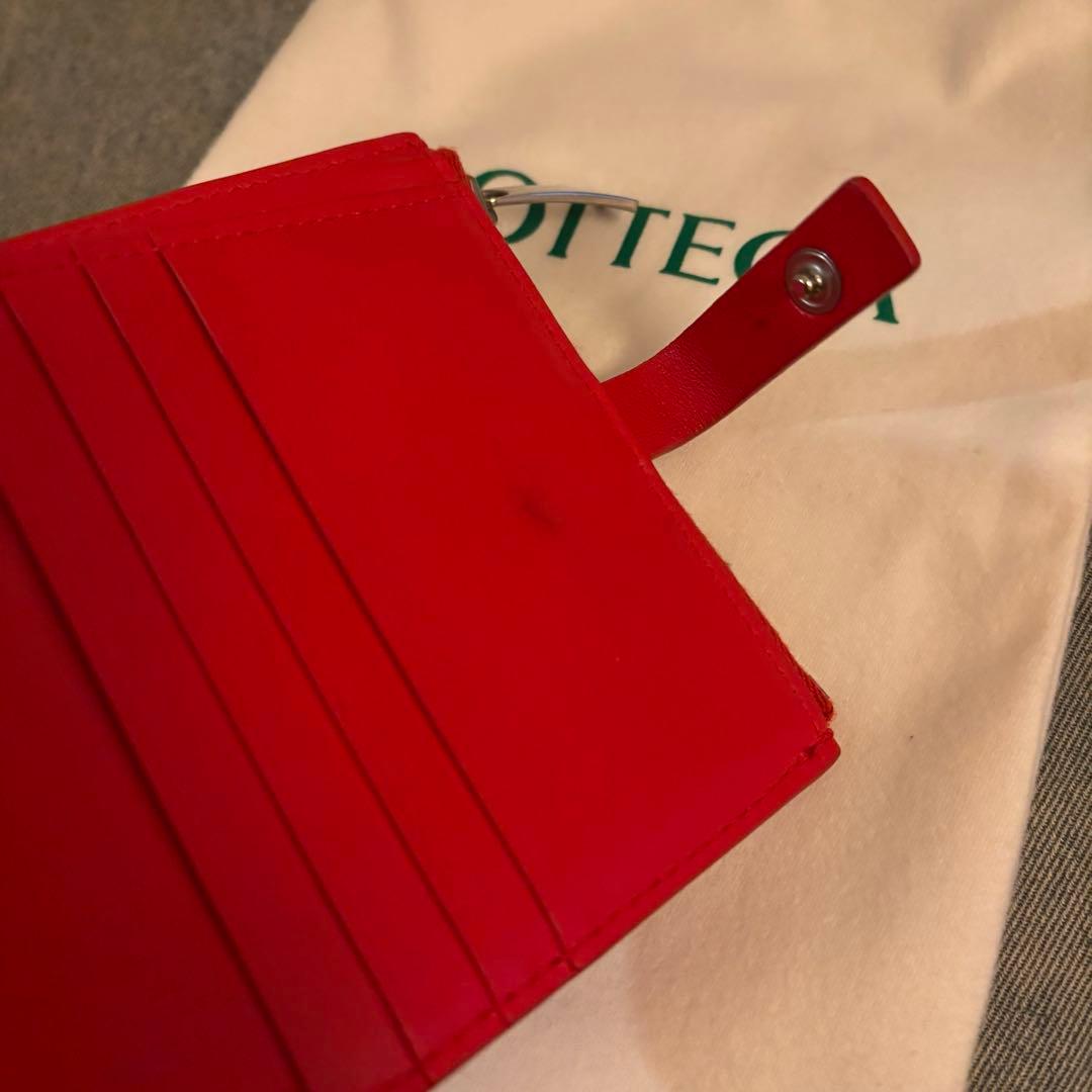 BOTTEGA VENETA 二つ折り財布 レッド