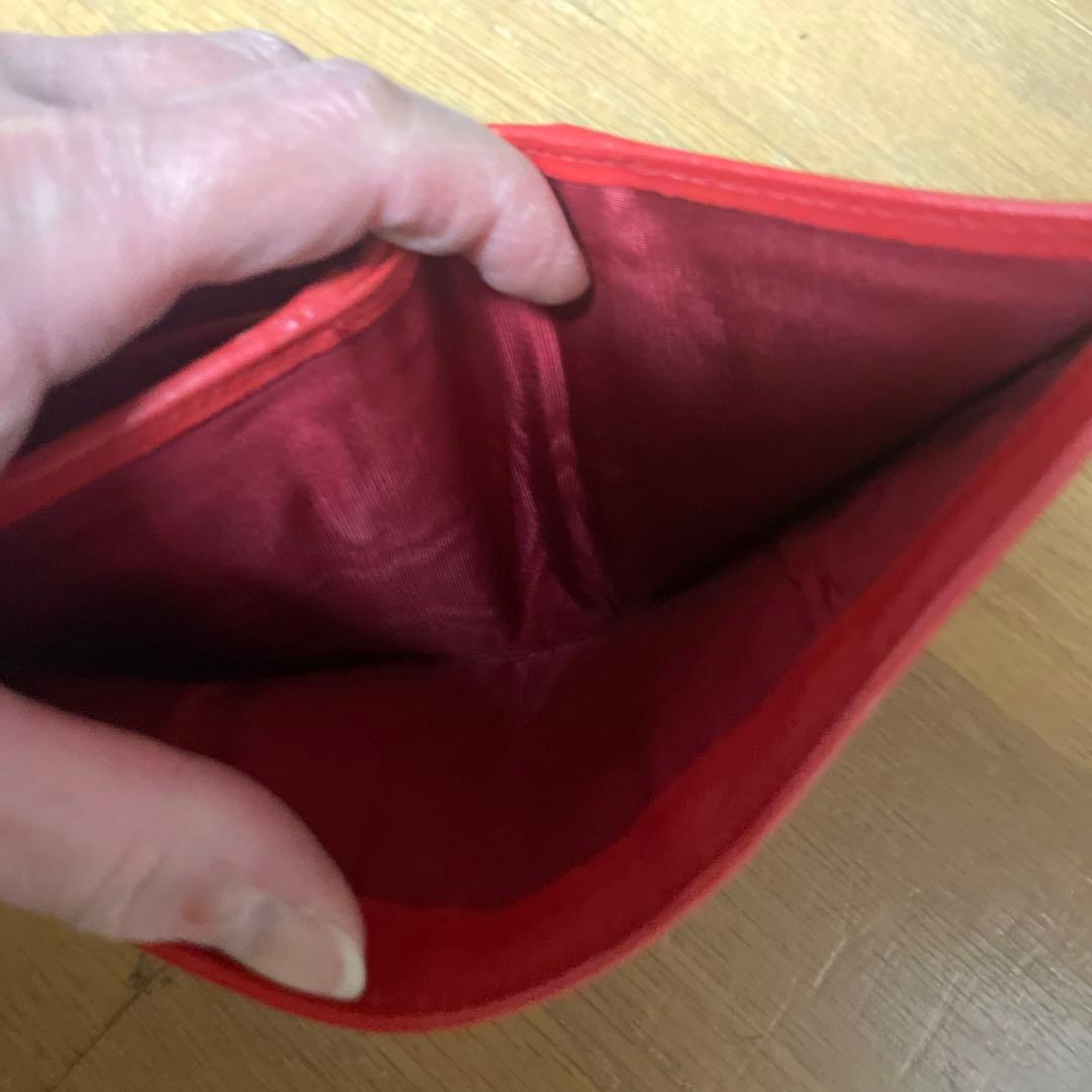 PRADA 二つ折り財布 レッド