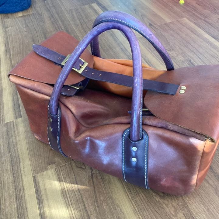 イタリアンレザー　ツールバッグ　工具箱　ツール　レザーバッグ