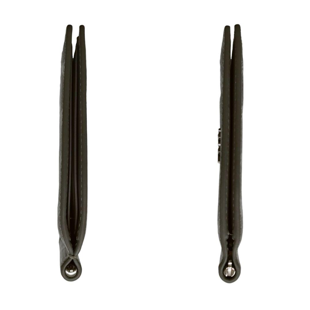 ディオール　マネークリップ　CDダイヤモンド　グレー　二つ折り財布