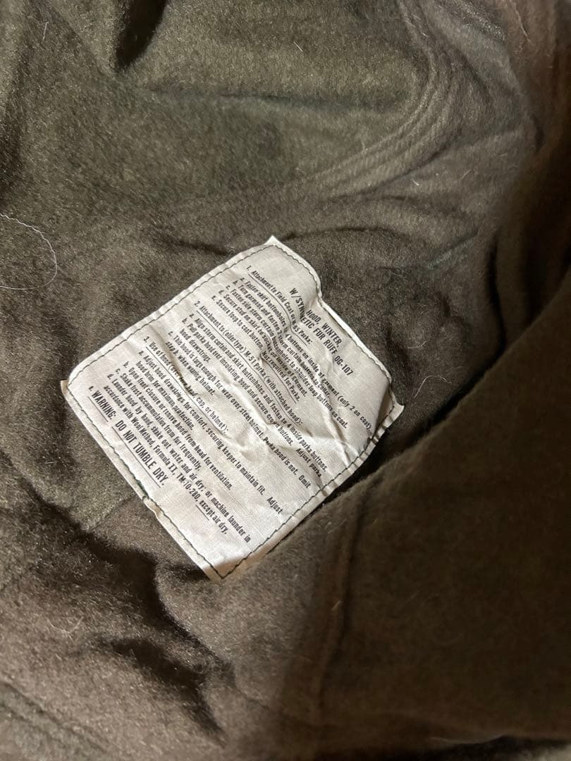 帽子 70s 80s U.S.ARMY M-65 synthetic fur hood