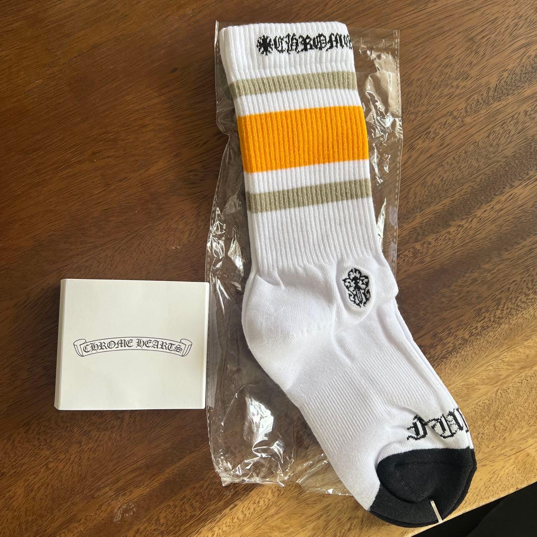 CHROME HEARTS ユニセックス　ストライプソックス サイズS 靴下