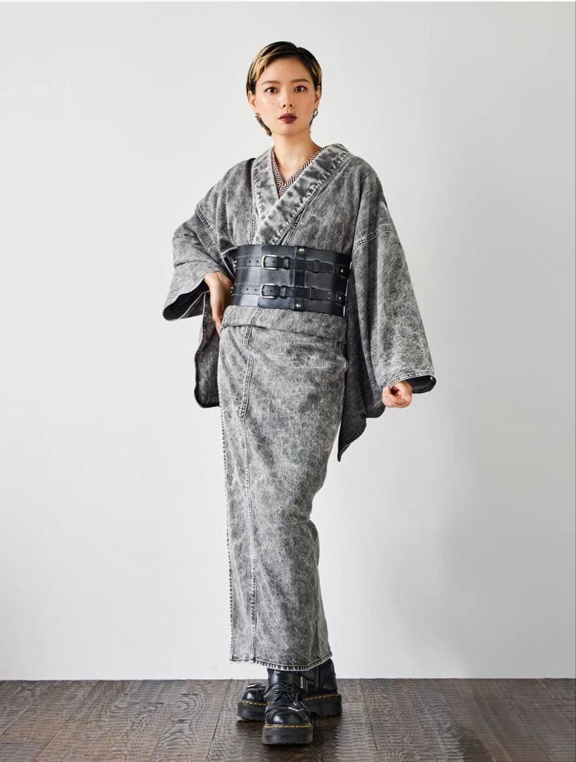 試着のみ/KAPUKI ケミカルブラック 対丈S