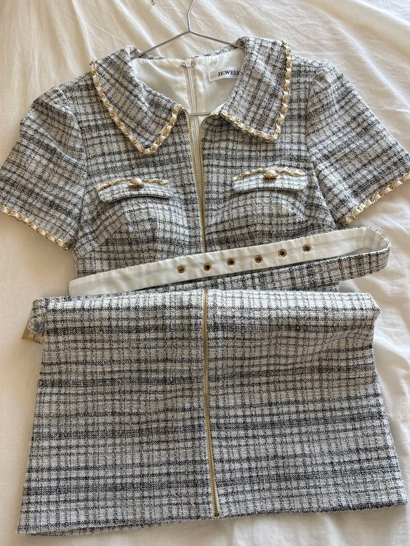 フロントジップツイードワンピース5169YNdzwv-240725-1