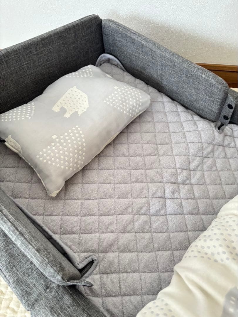 ＊美品＊ファルスカ コンパクトベッドFree メランジグレー