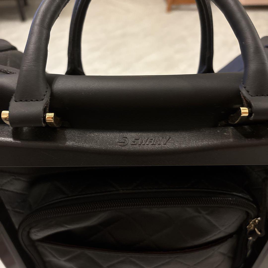 【美品】SWANY / スワニー　4輪　カート ダイヤキルティングキャリー