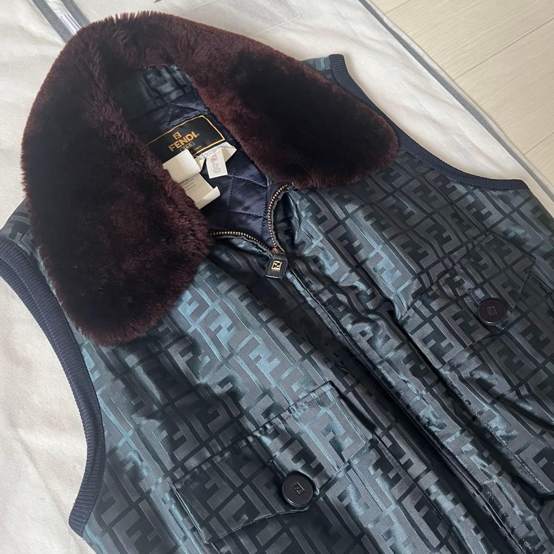 極綺麗❗️デッドストック ダウン キルティング ズッカ ベスト ジレ フェンディ