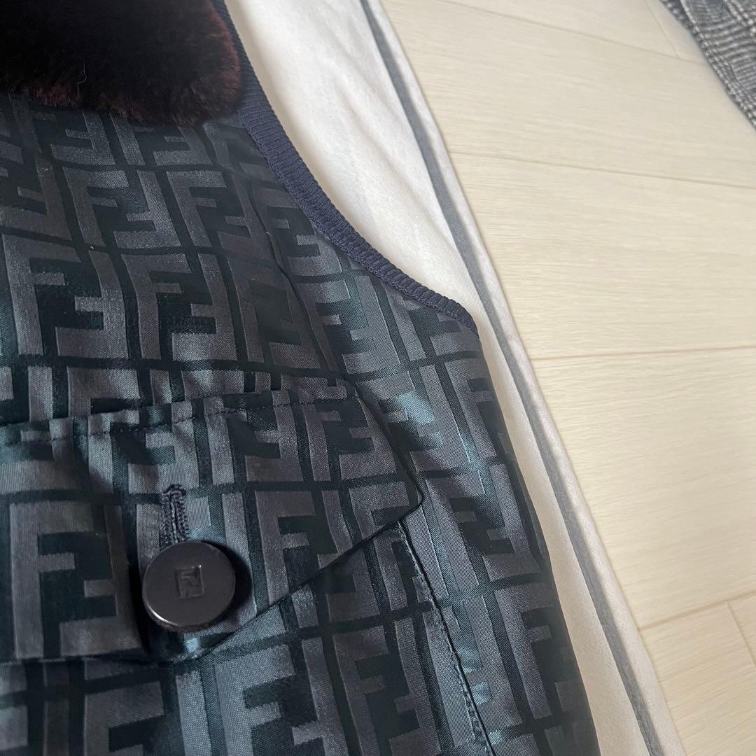 極綺麗❗️デッドストック ダウン キルティング ズッカ ベスト ジレ フェンディ