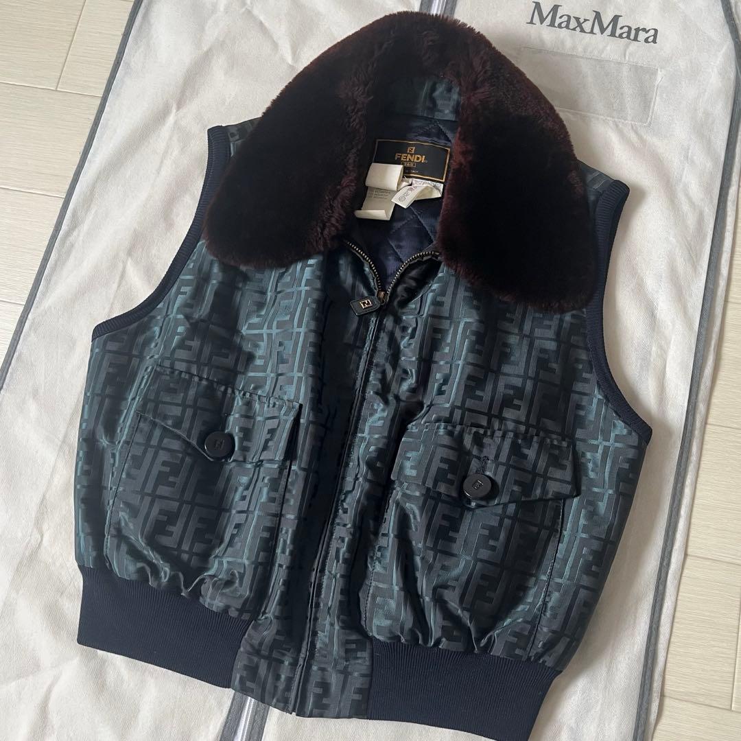 極綺麗❗️デッドストック ダウン キルティング ズッカ ベスト ジレ フェンディ