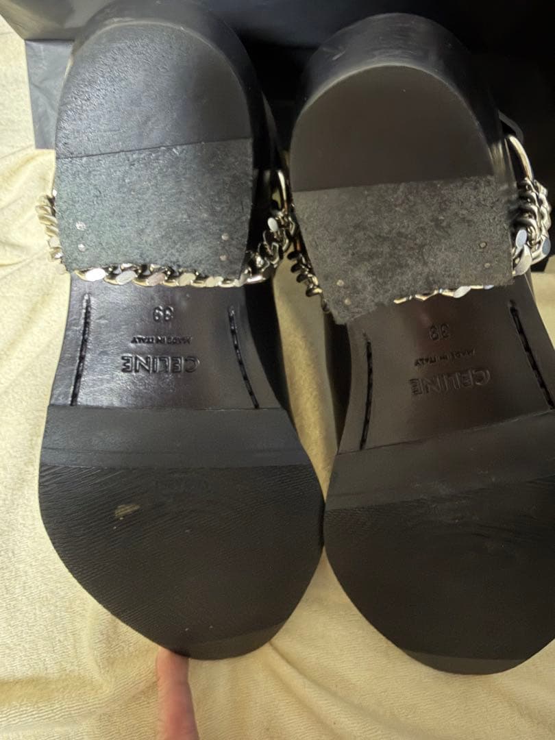 CELINE カマルグ バイカー チェルシーブーツ　39 エディ期