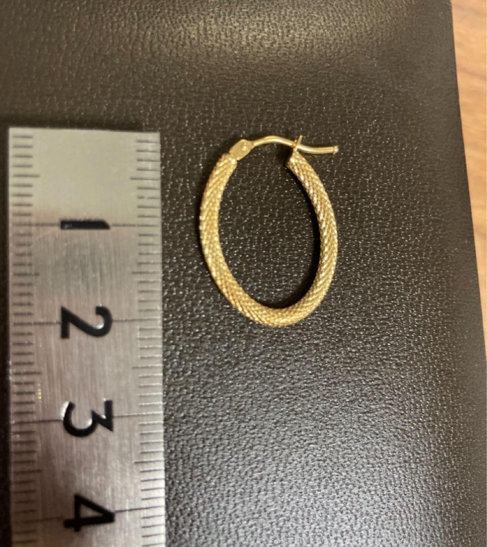 フープピアス　750 ITALY 18金