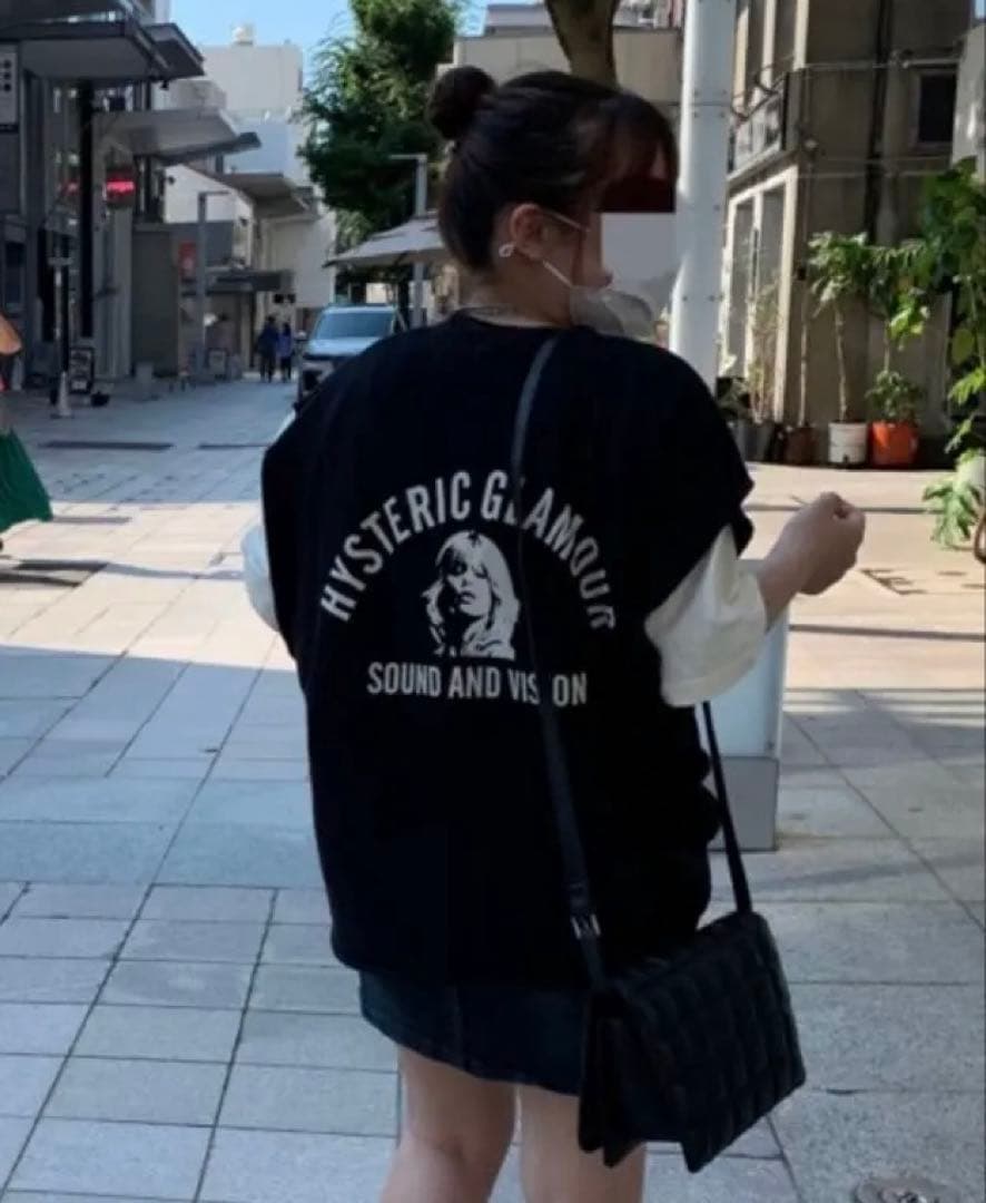 HYSTERIC GLAMOUR オーバーサイズTシャツ ブラック ベスト