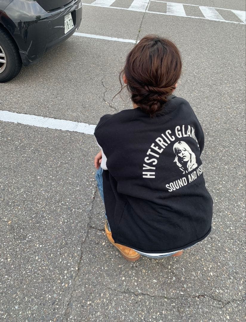 HYSTERIC GLAMOUR オーバーサイズTシャツ ブラック ベスト