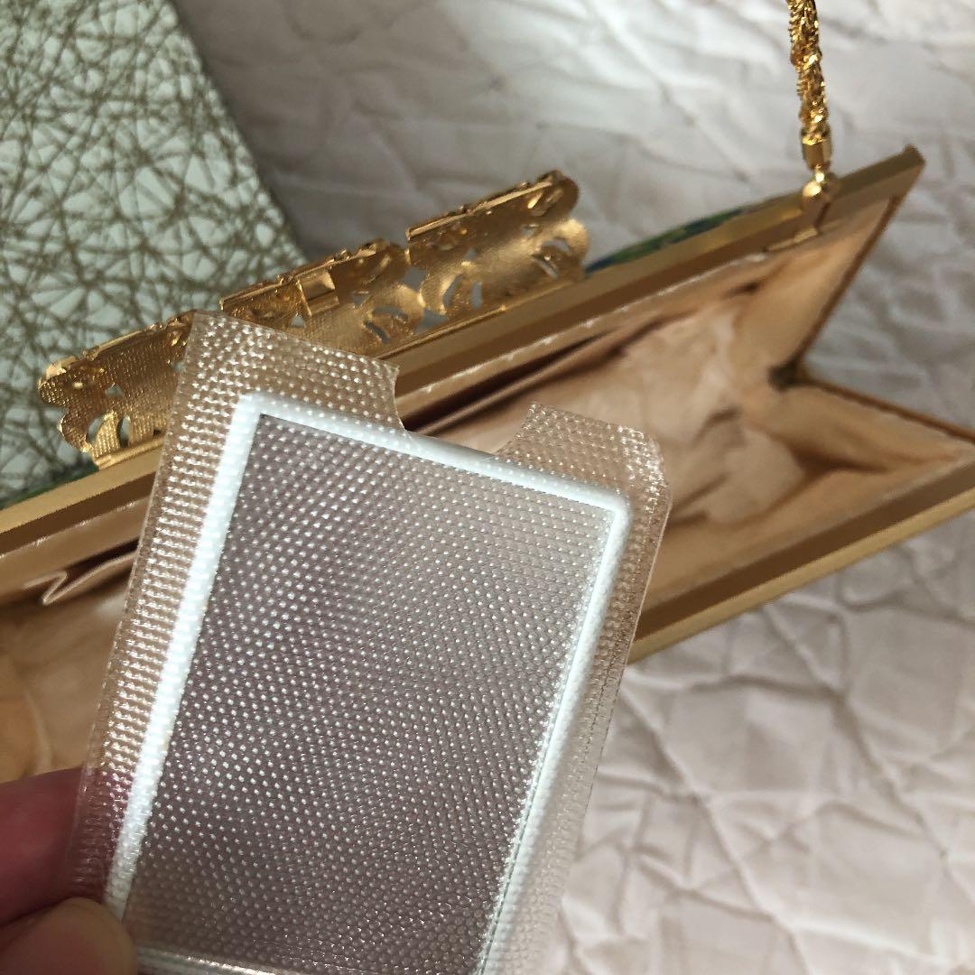 【新品】龍村のバッグ　早雲寺文台裂（金）