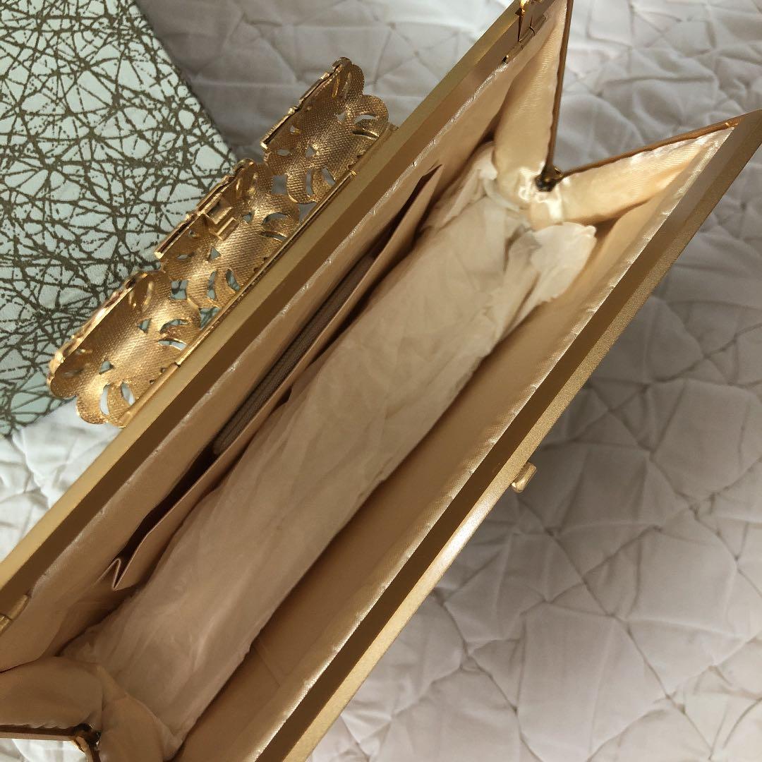 【新品】龍村のバッグ　早雲寺文台裂（金）