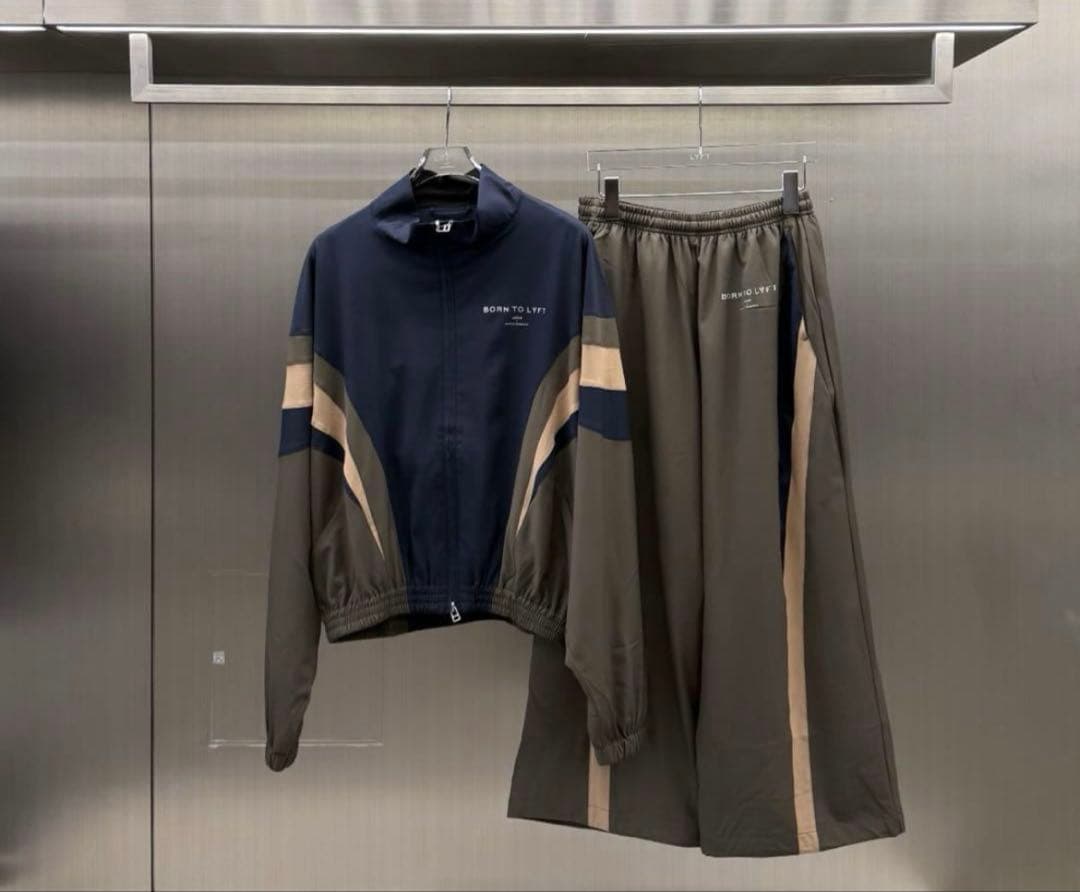 【即完売】 【早い者勝ち】 LYFT Mサイズ ブラウン トラックパンツ