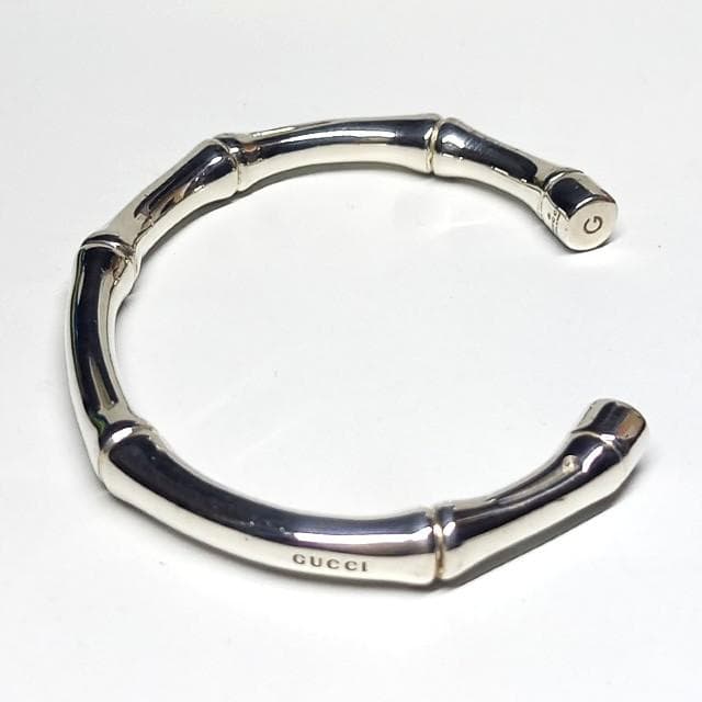 こ様 グッチ バンブー バングル ブレスレット シルバー 925 ヴィンテージ