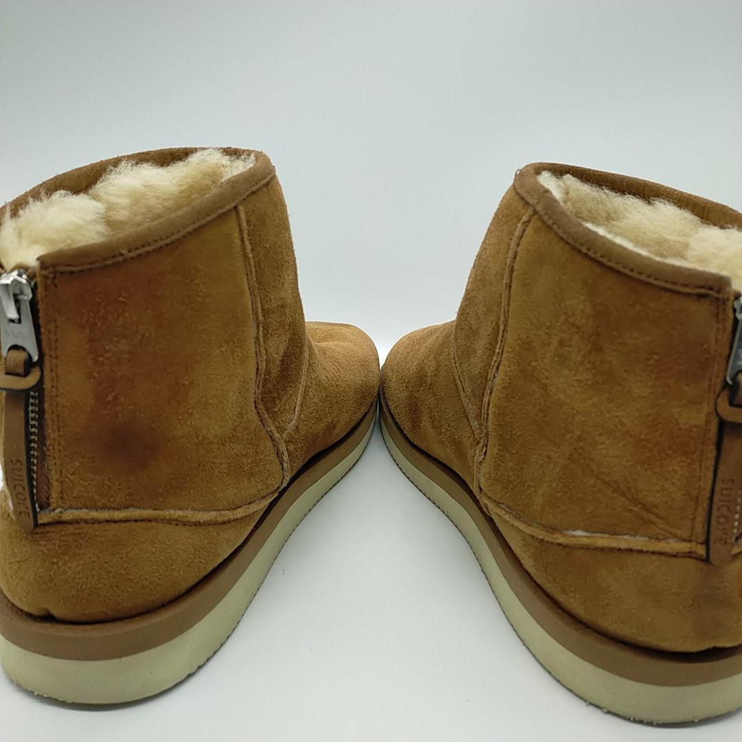 ショウ様限定 スイコック　ミッド　ムートンブーツ　茶 29 ビブラム