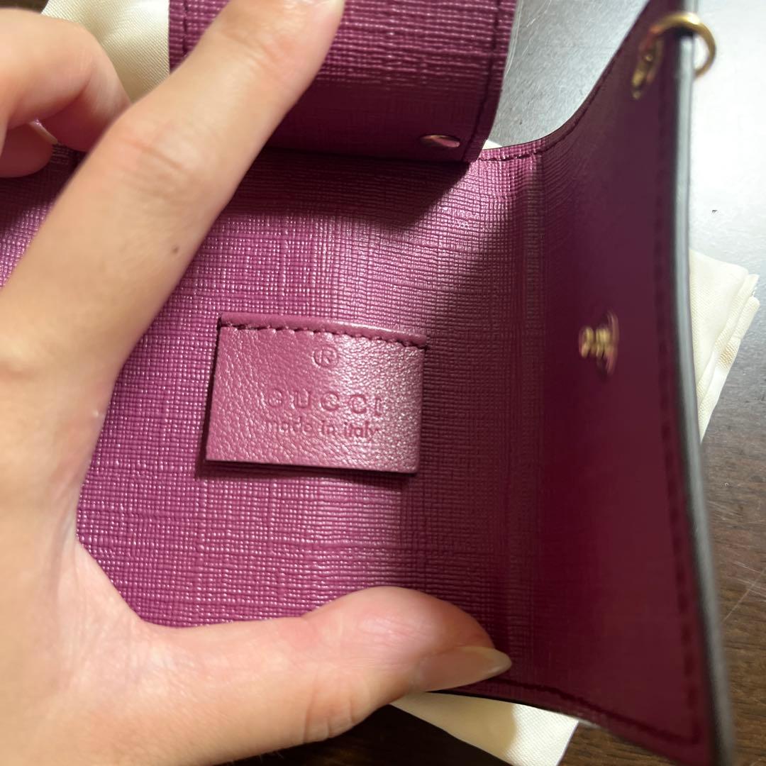 GUCCI キーケース ベージュ/ブラウン/ピンク