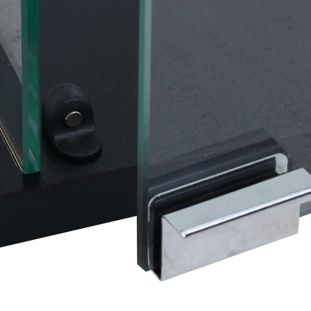 強化ガラス3段コレクションケース 360度全面ガラス W40