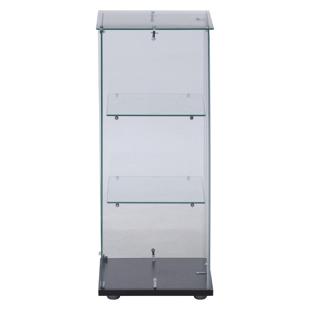 強化ガラス3段コレクションケース 360度全面ガラス W40