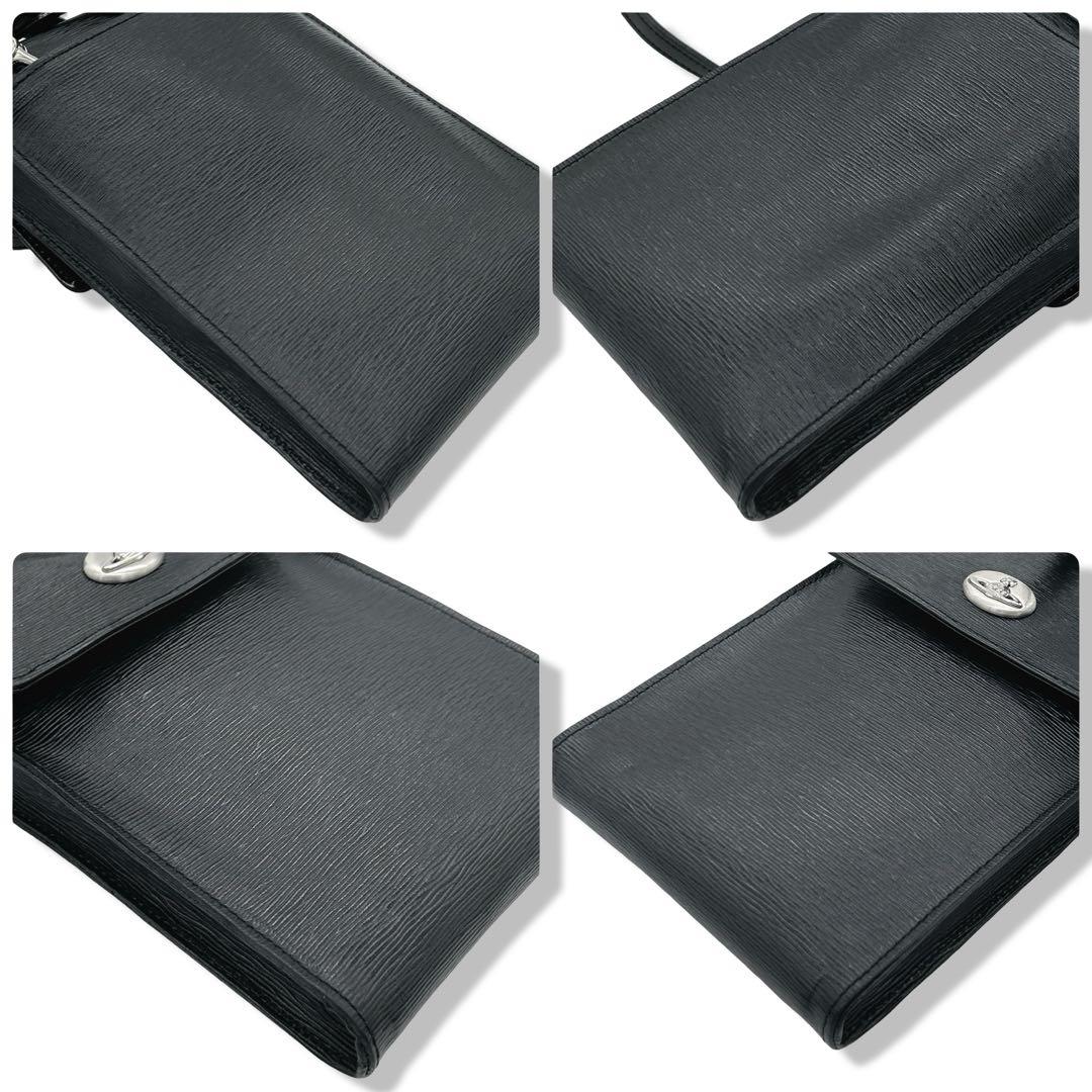 ヴィヴィアンウエストウッド スマホショルダー オーブ レザー 肩掛け 斜めがけ