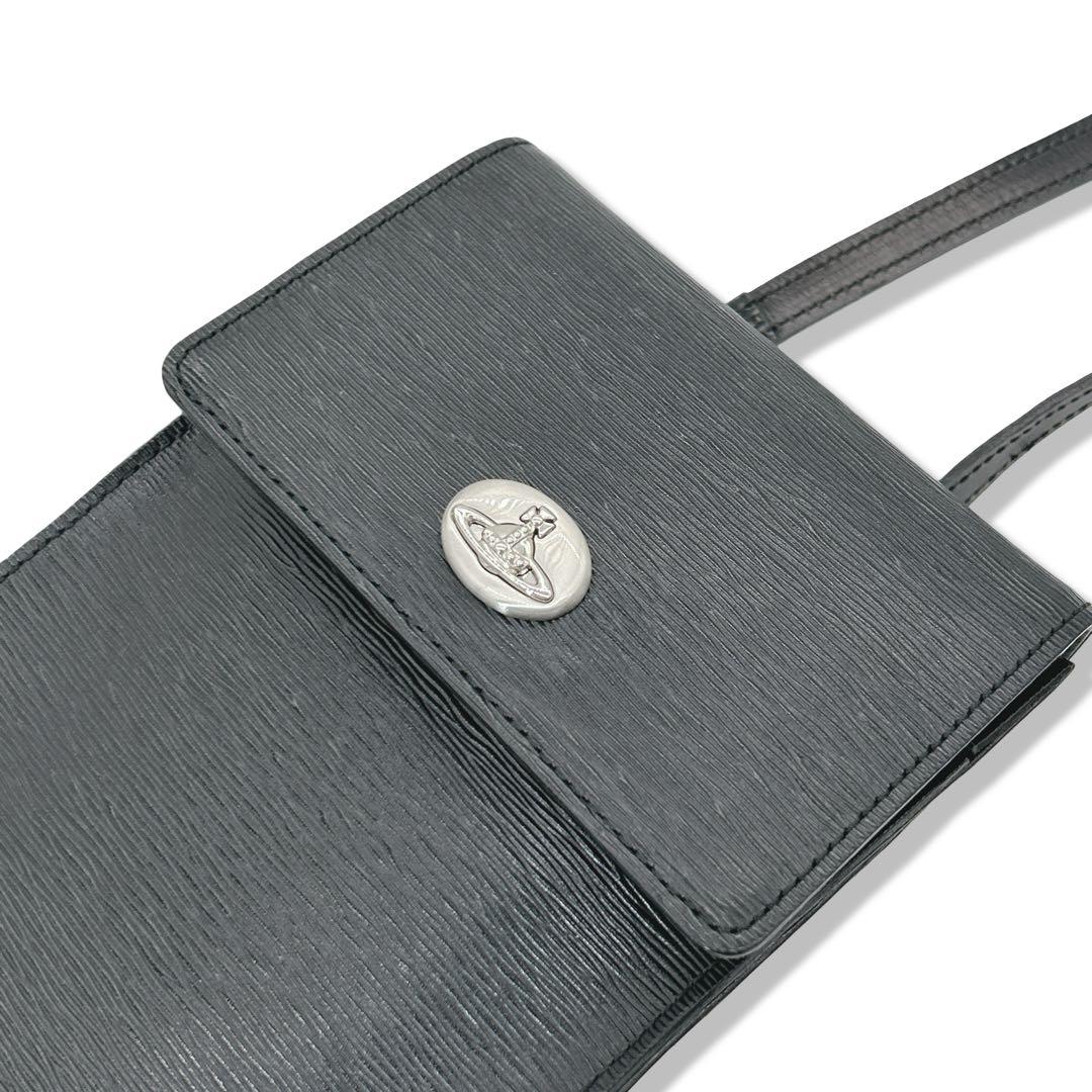 ヴィヴィアンウエストウッド スマホショルダー オーブ レザー 肩掛け 斜めがけ