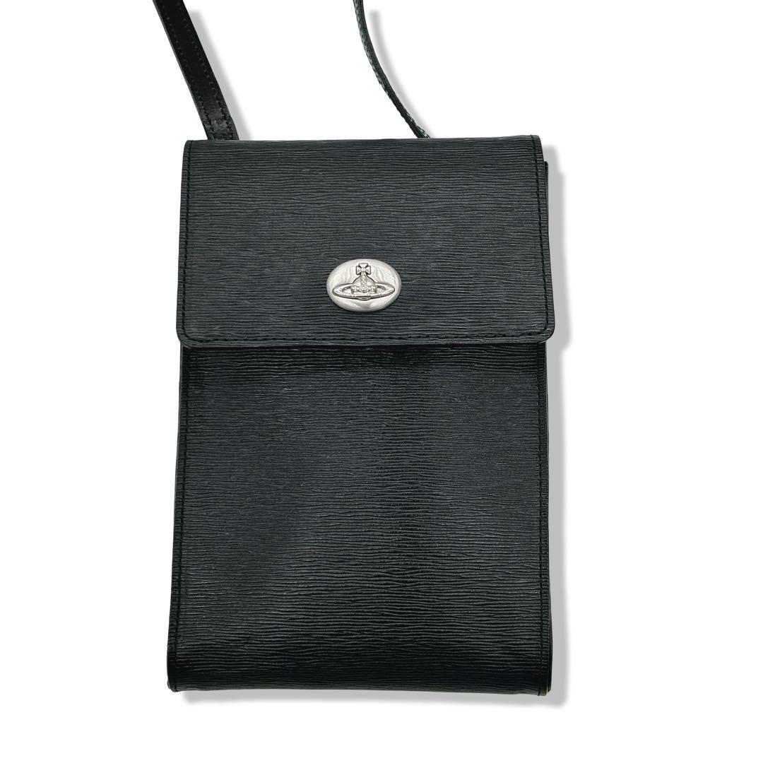 ヴィヴィアンウエストウッド スマホショルダー オーブ レザー 肩掛け 斜めがけ