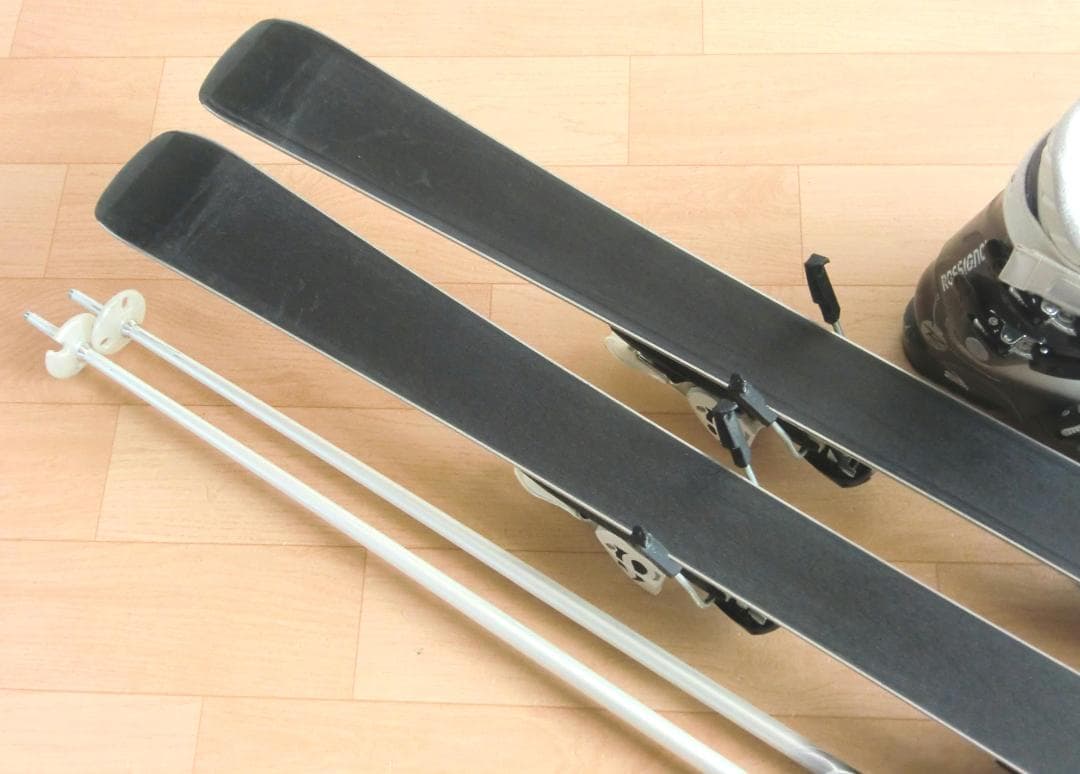 ■■送料無料■サロモン■女性用スキー4点セット■143/24.5■メンテ付■■