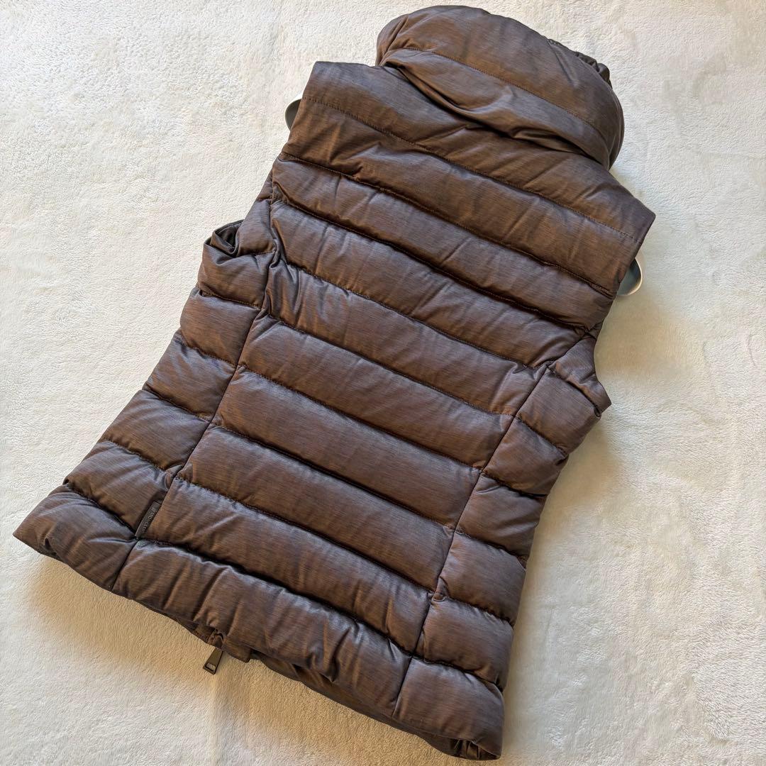 モンクレール TERNAY ダウン ベスト グレー レディース 冬物 ロゴ